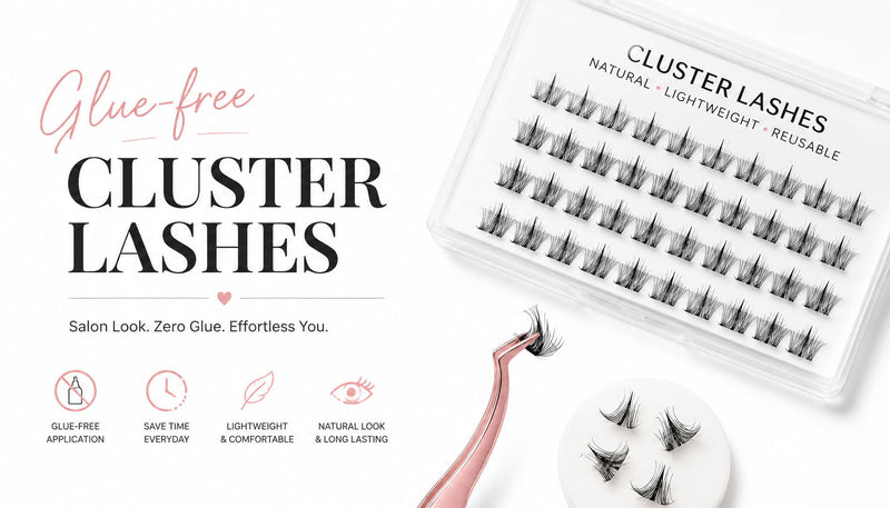 Glue-free cluster lashes
