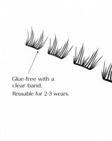 JINYANHUA Dandelion Wispy Lashes Glue-free cluster lashes
