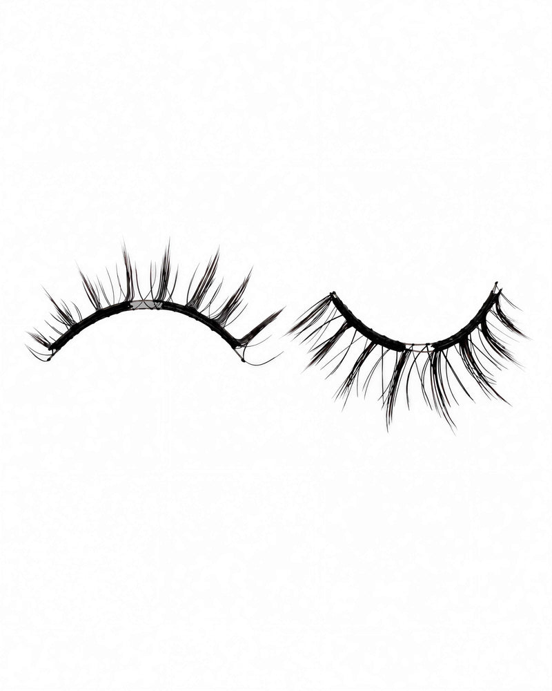 Premium magnetic false eyelashes on white background from JINYANHUA