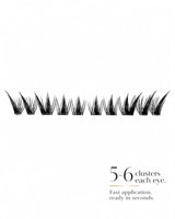 JINYANHUA Fox Eye Nine-Tailed Lashes Glue-free cluster lashes