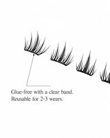 JINYANHUA Camellia Lashes Glue-free cluster lashes