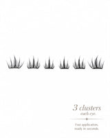 JINYANHUA Camellia Lashes Glue-free cluster lashes