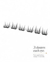 JINYANHUA Cat Eye Lashes Glue-free cluster lashes