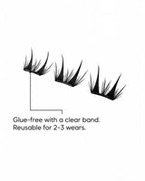 JINYANHUA Fawn Eyelashes Glue-free cluster lashes
