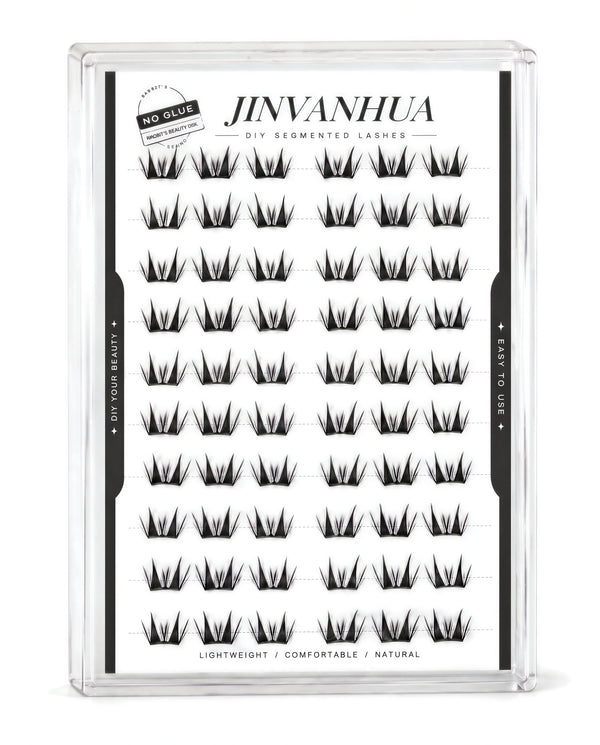 JINYANHUA Fawn Eyelashes Glue-free cluster lashes