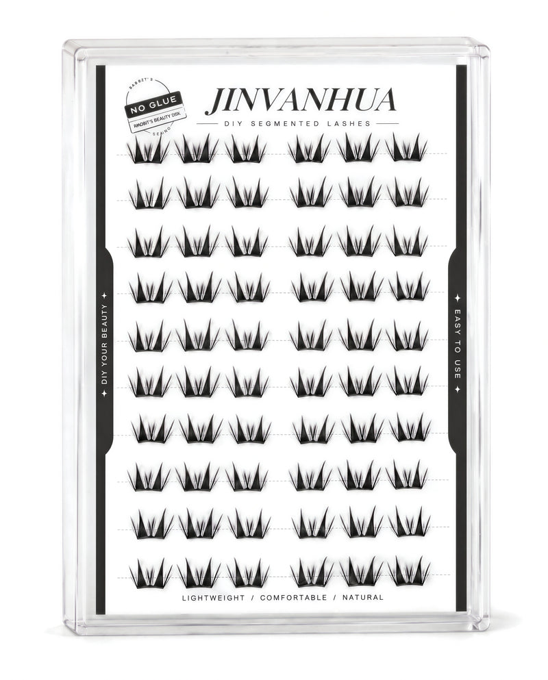 JINYANHUA Fawn Eyelashes Glue-free cluster lashes