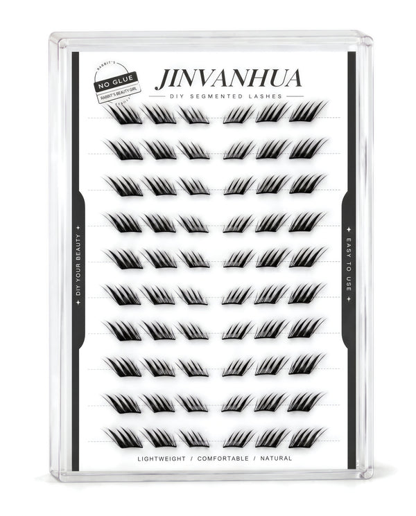 JINYANHUA StarlitTip Glue-free cluster lashes
