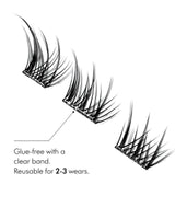 JINYANHUA Vixen · Featherlight Glue-free cluster lashes