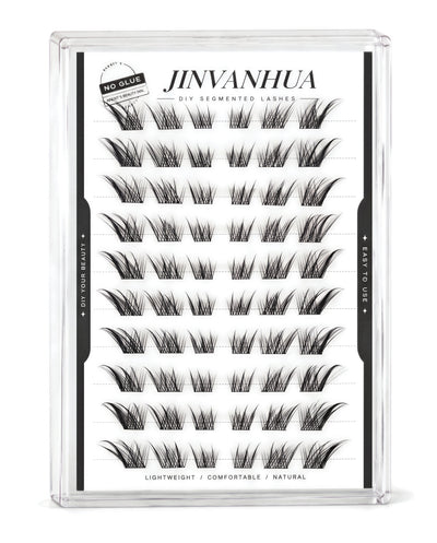 JINYANHUA Vixen · Featherlight Glue-free cluster lashes