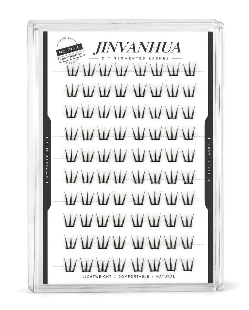 JINYANHUA Natural Spiky Lashes Glue-free cluster lashes