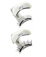 Magnetic lash set with white holders labeled UP and DOWN