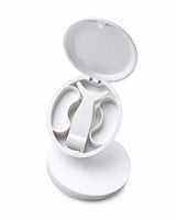 Magnetic lash kit case open with lash applicator and storage tray