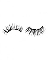 Magnetic eyelash pair, wispy black lashes with curved band