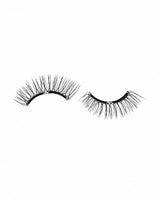 Pair of thick, voluminous false eyelashes with curved band