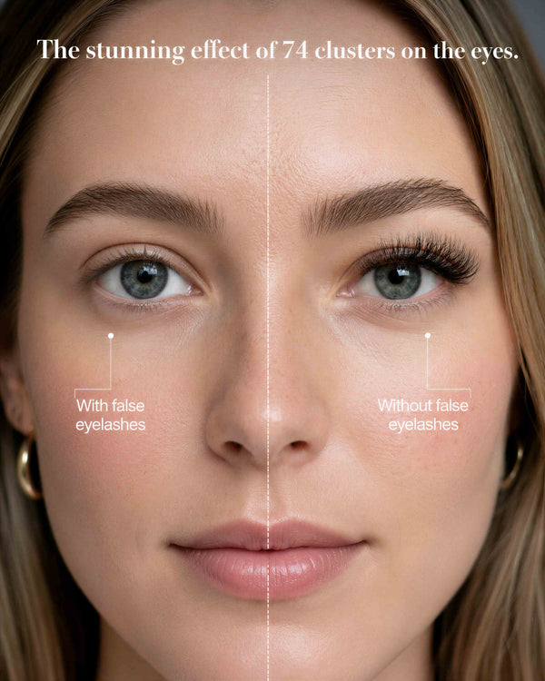 JINYANHUA 5D lash clusters on eye for a voluminous false-eyelash look