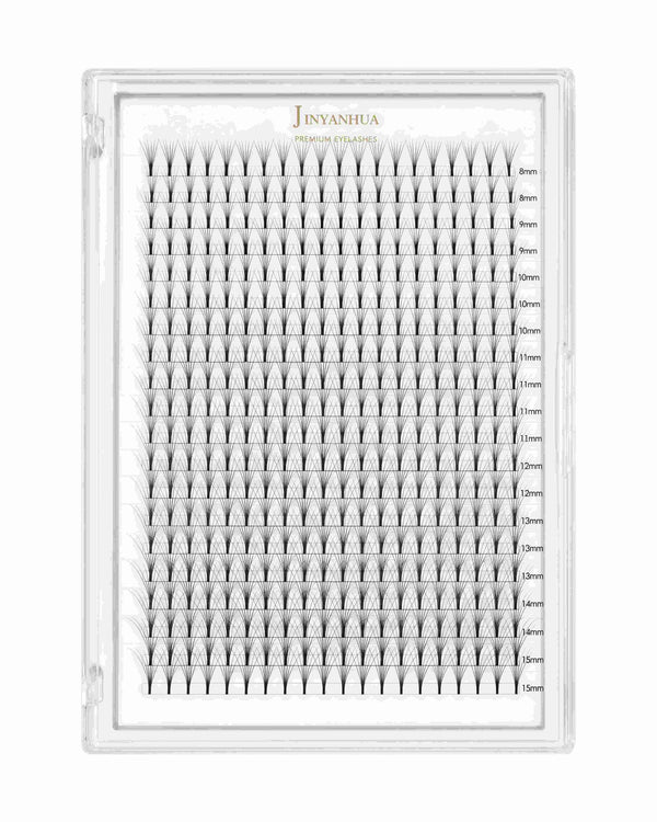JINYANHUA false eyelash tray with many clusters arranged by length