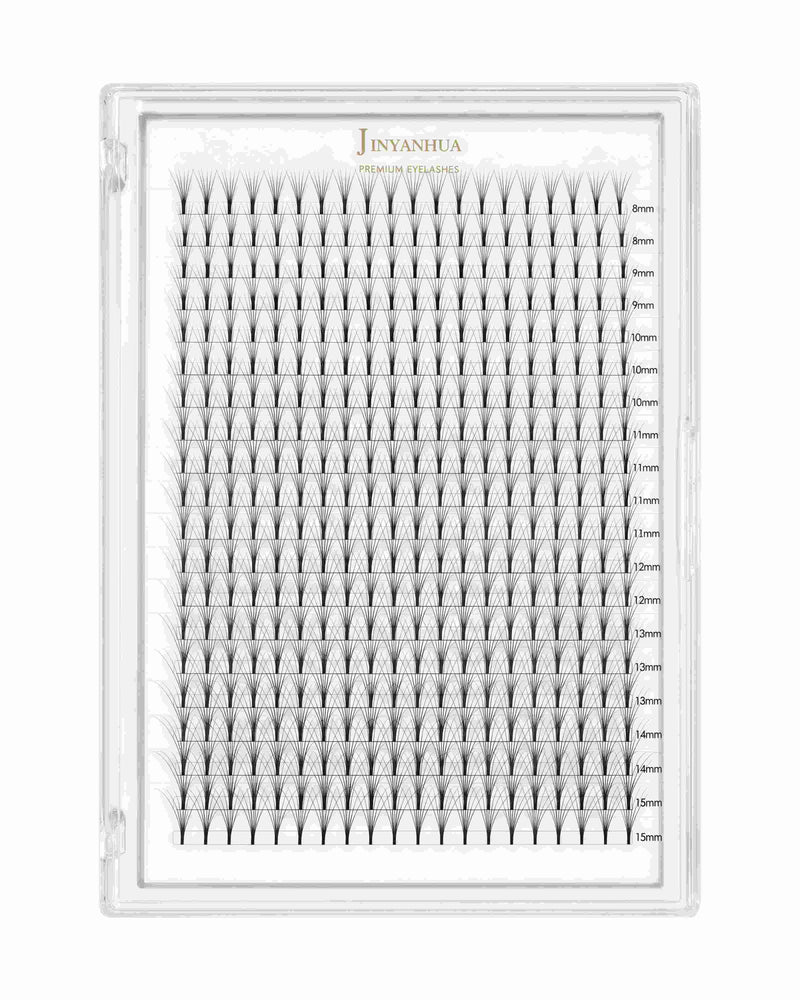 JINYANHUA false eyelash tray with many clusters arranged by length