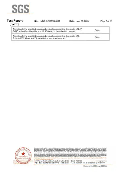 SGS Report Results